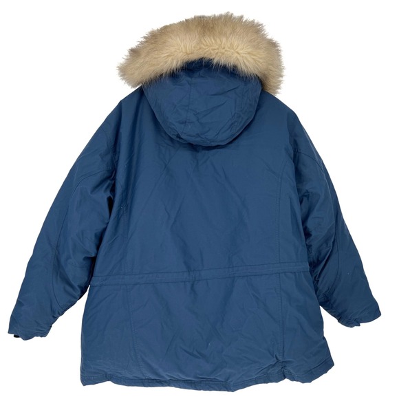 L.L.Bean Gore-Tex Down Parka Women's 3X Vintage 00s Heavyweight Coat Blue EUC - Picture 8 of 12